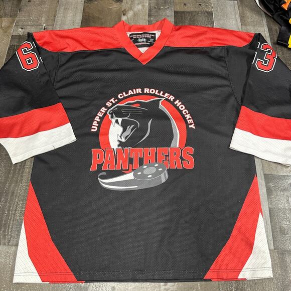 Vintage Roller Hockey Jersey Mens Large Upper St Clair Panters - Picture 1 of 14